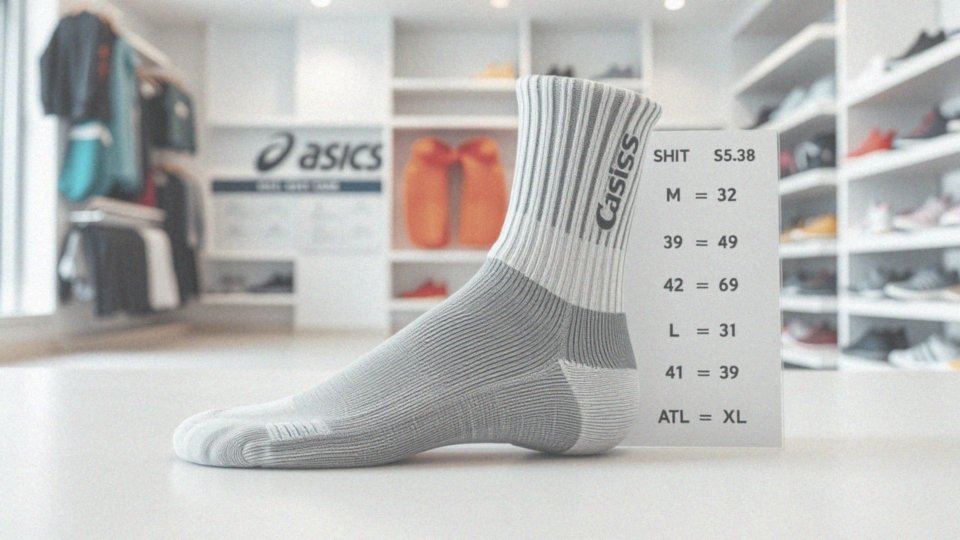 Jakie rozmiary skarpetek do biegania Asics można znaleźć?
